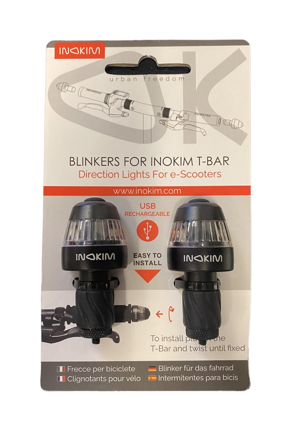 Inokim LED safety electric scooter blinkers
